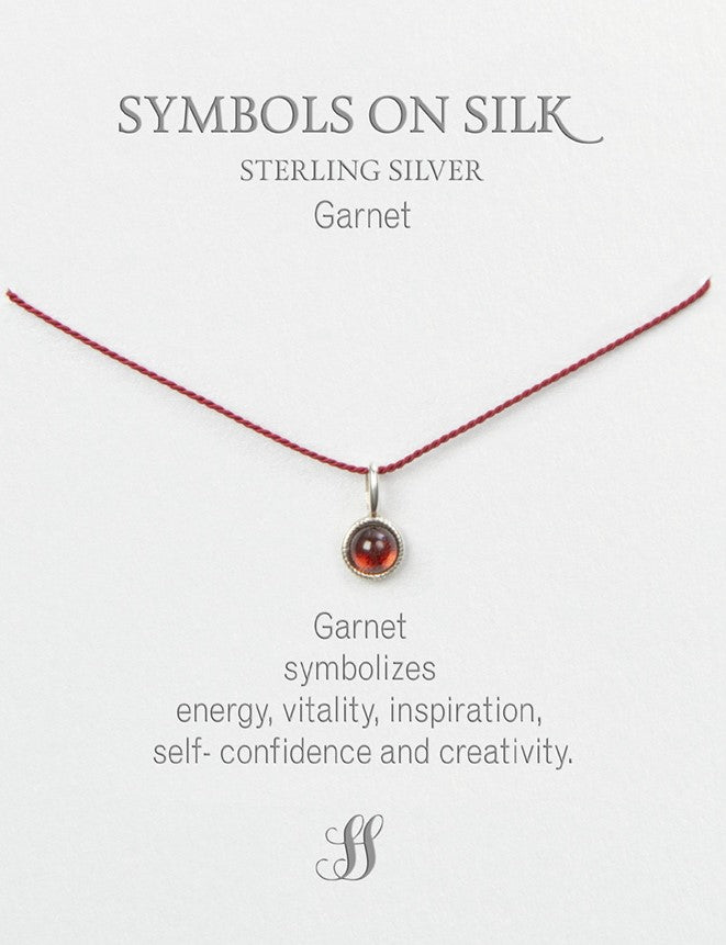 Semi-Precious Cabochon Set Stone - Necklace